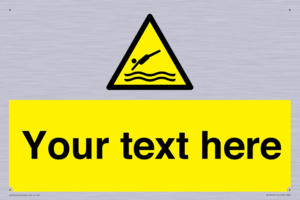 Custom Warning diving area